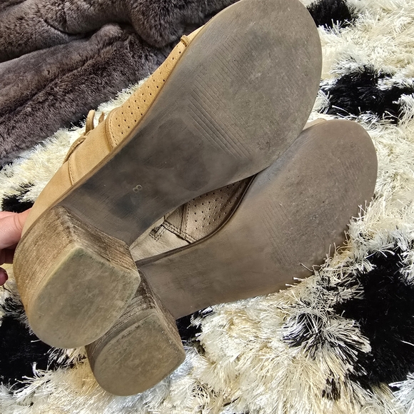 Leather Open Toe Booties - Picture 8 of 8